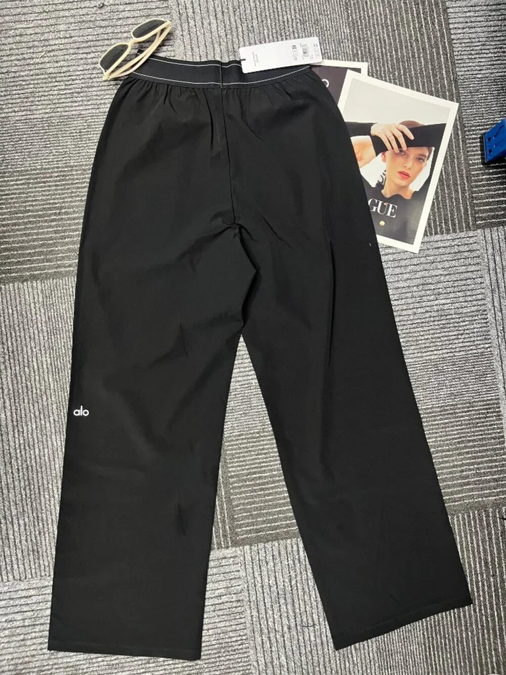 🔭Alo Yoga Black Wide-Leg Pants 🍙Hot Selling Casual Sports